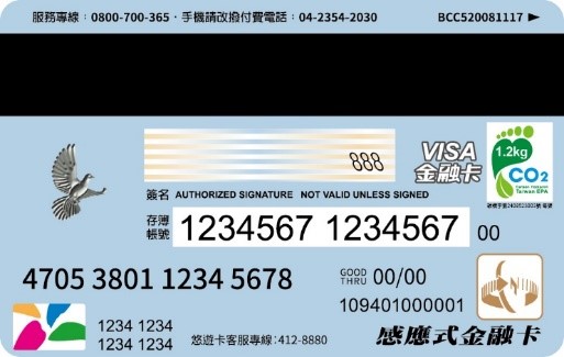 郵政VISA悠遊金融卡反